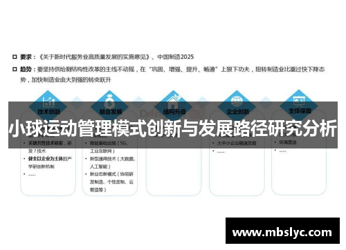 小球运动管理模式创新与发展路径研究分析